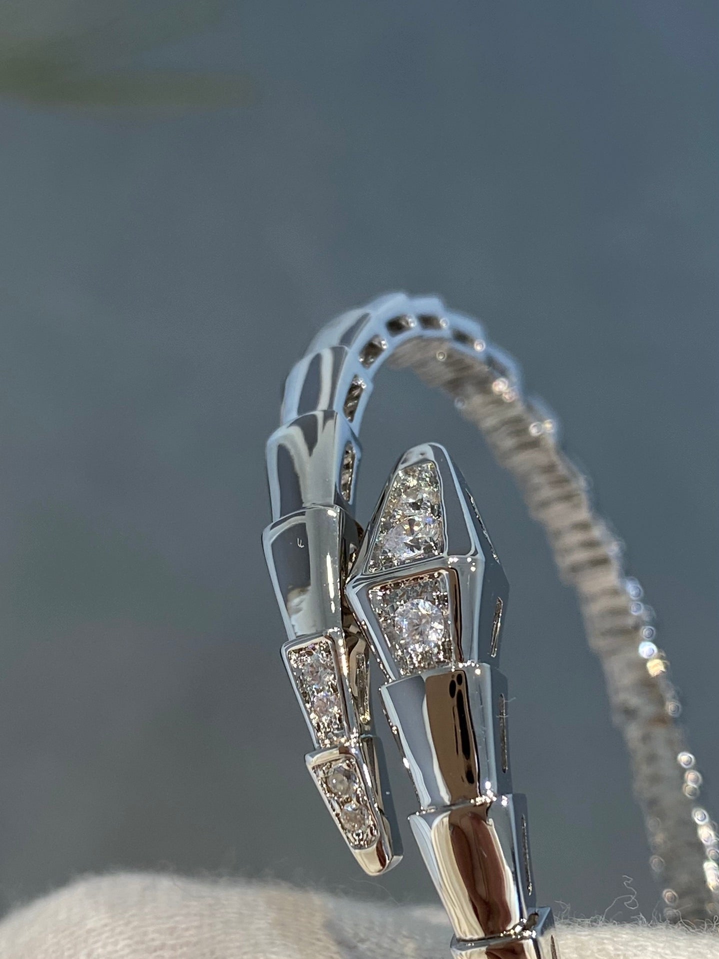 [：Polaidi]SERPENTI BRACELET DIAMONDS SILVER