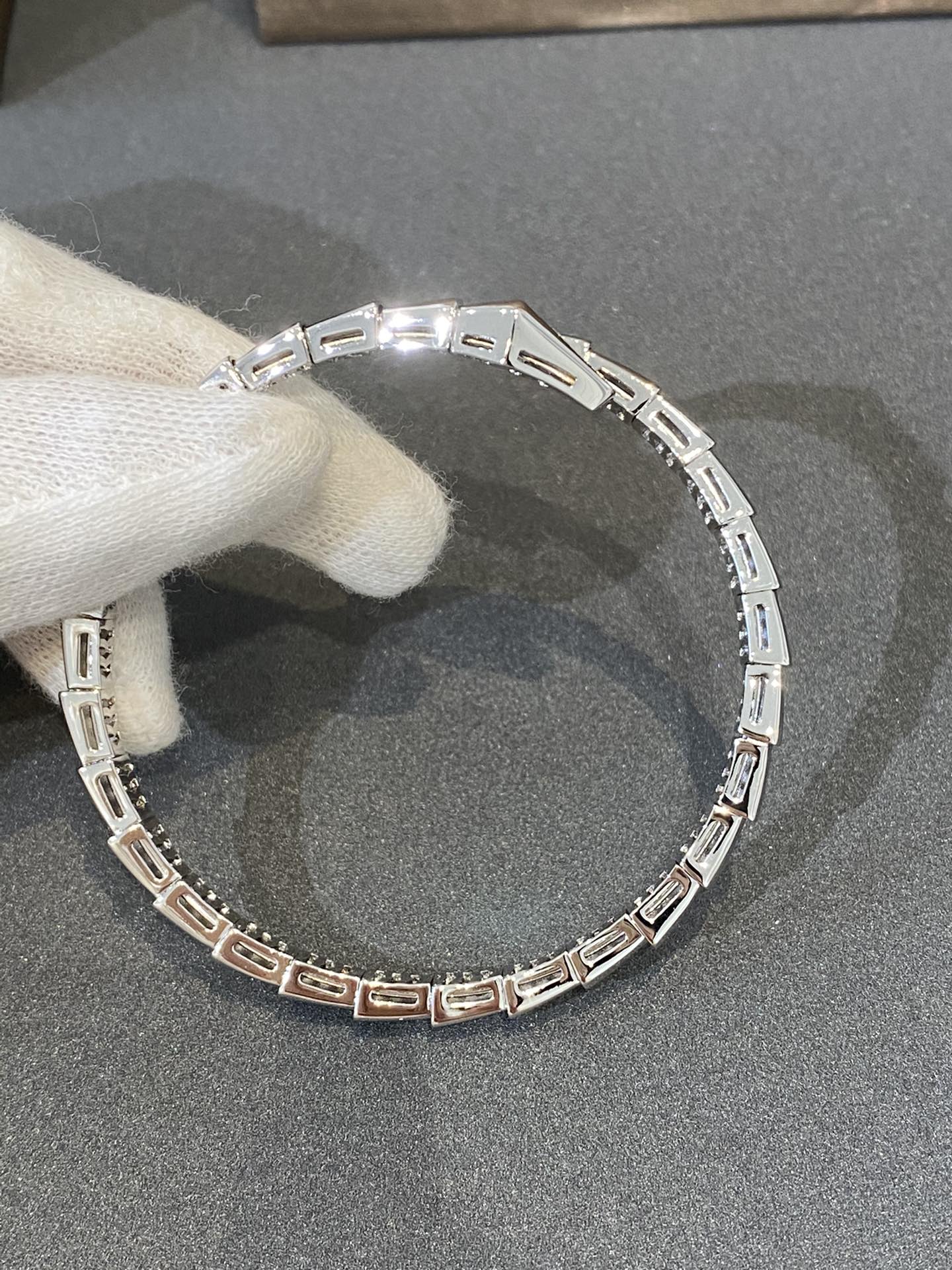 [：Polaidi]SERPENTI BRACELET DIAMONDS SILVER