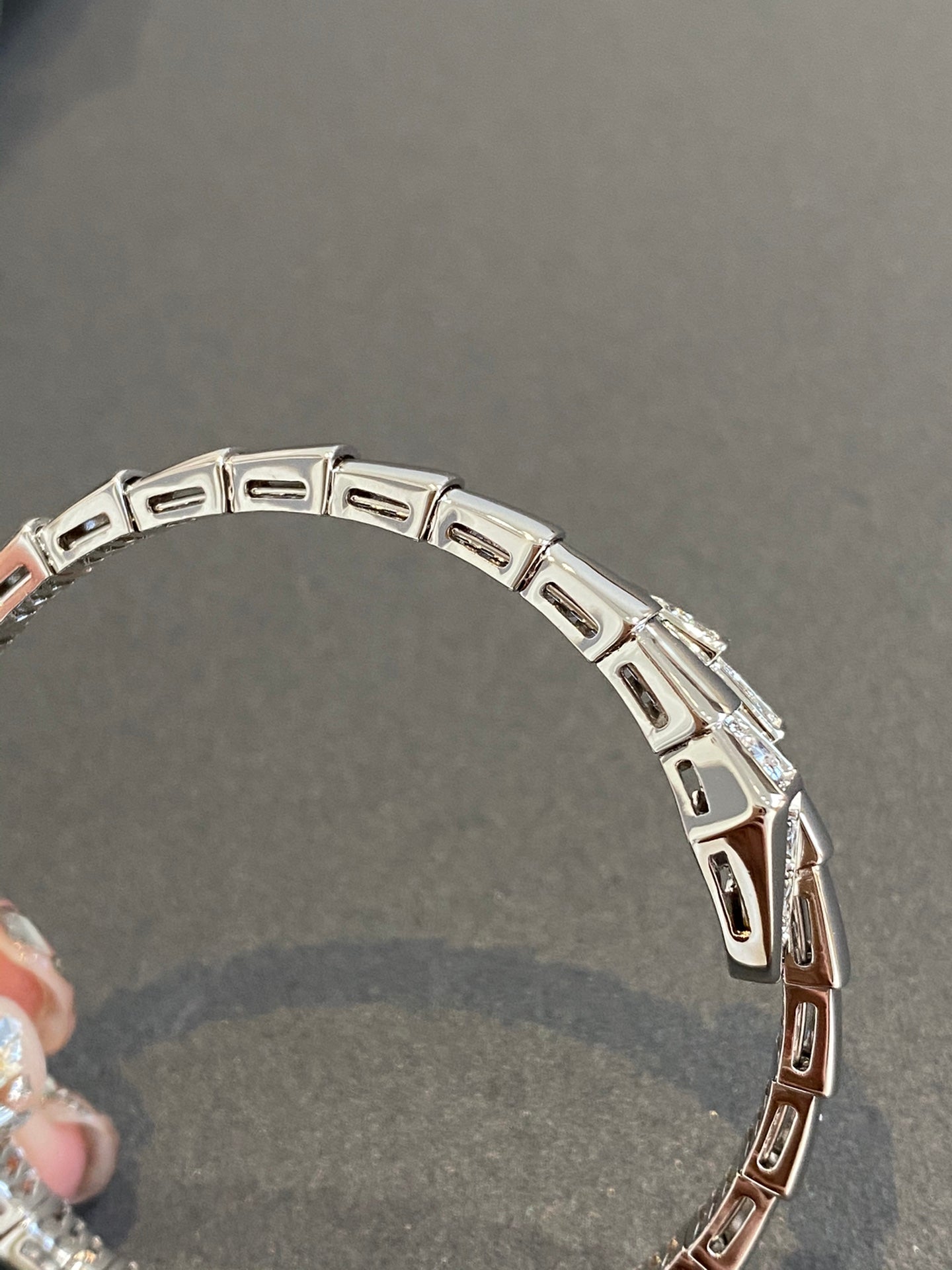 [：Polaidi]SERPENTI BRACELET DIAMONDS SILVER