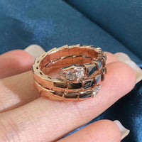[Perlaura Jewelry ]SERPENTS DOUBLE ROW DIAMOND RING