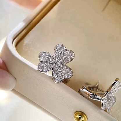 [Polaidi Jewelry]CLOVER COMOS DIAMOND EARRINGS SILVER