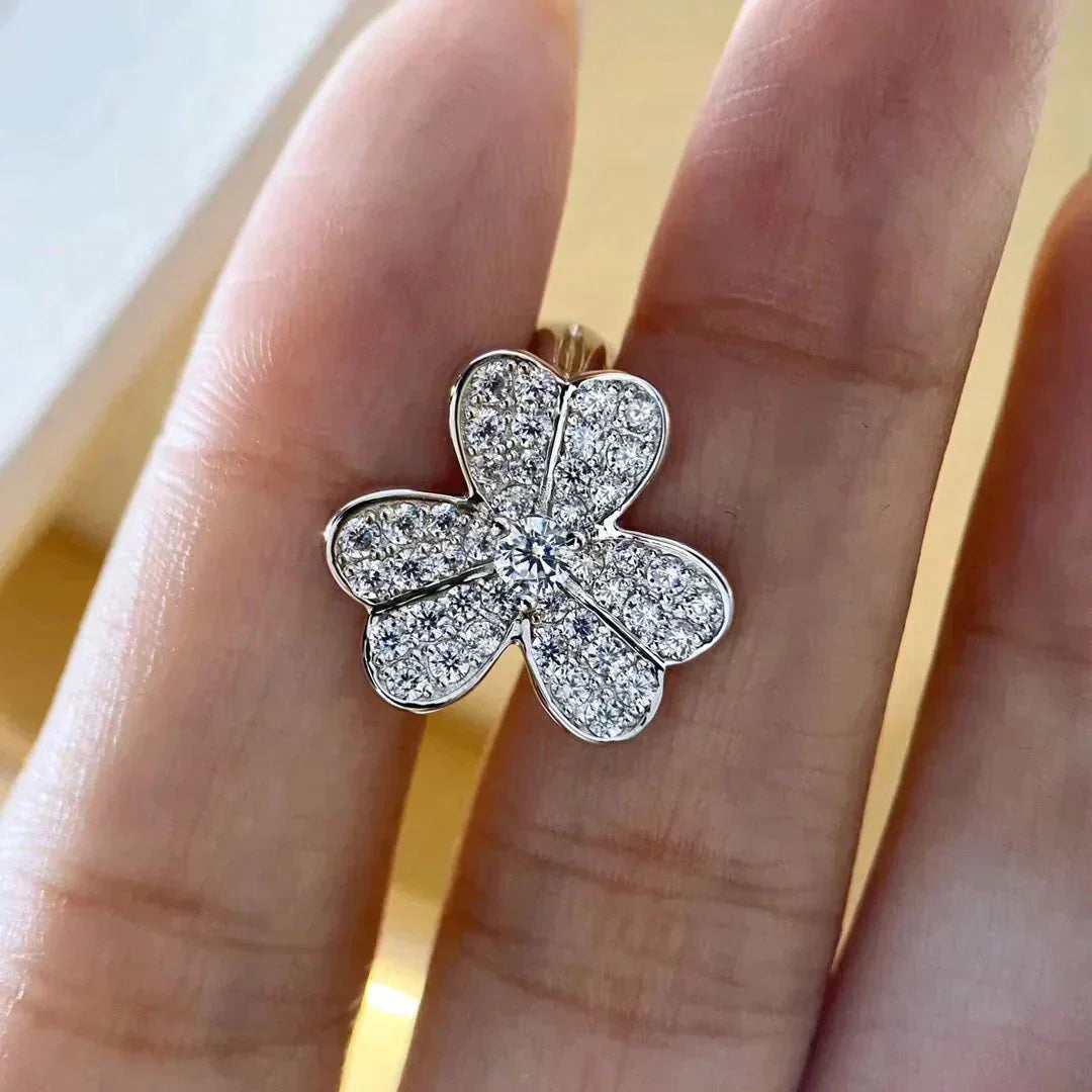 [：Polaidi Jewelry]CLOVER COMOS ダイヤモンドピアス シルバー