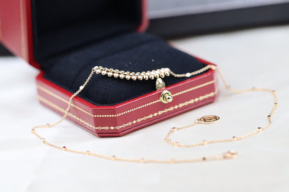 [：Polaidi Jewelry]CLASH PINK GOLD NECKLACE