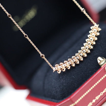 [Polaidi Jewelry]CLASH PINK GOLD NECKLACE