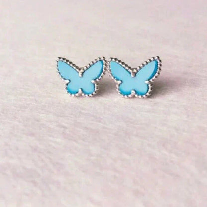 [：Polaidi Jewelry]バタフライターコイズピアス シルバー