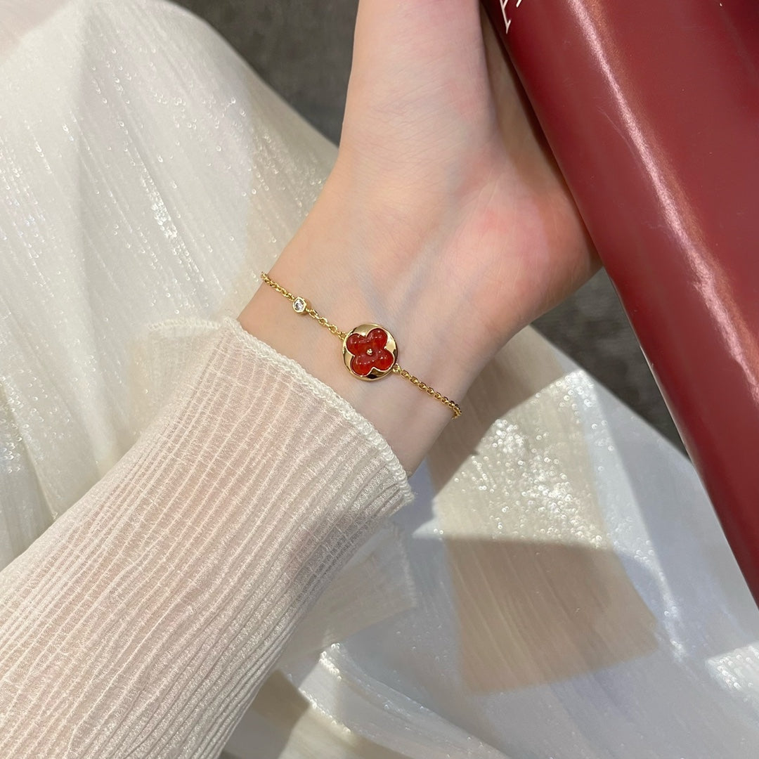 [Polaidi Jewelry]SUN PEDANT CARNELIAN BRACELET
