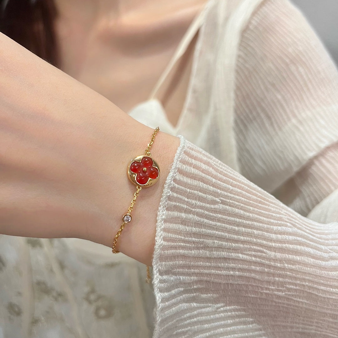 [Polaidi Jewelry]SUN PEDANT CARNELIAN BRACELET