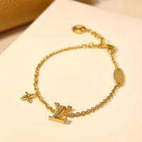 [Perlaura Jewelry ]LOGO STAR MOTIF GOLD BRACELET
