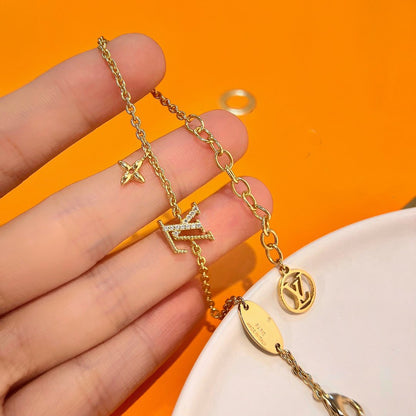 [Polaidi Jewelry]LOGO STAR MOTIF GOLD BRACELET