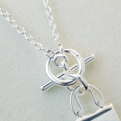 [Polaidi Jewelry]POP H PEDANT SILVER NECKLACE