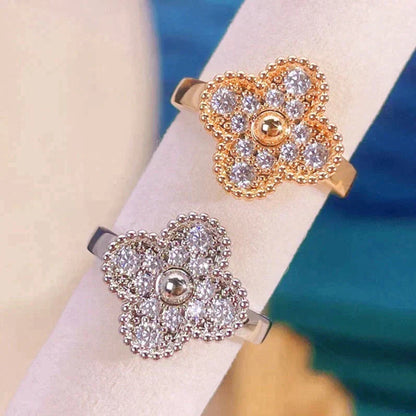 [：Polaidi Jewelry]クローバー ダイヤモンド リング