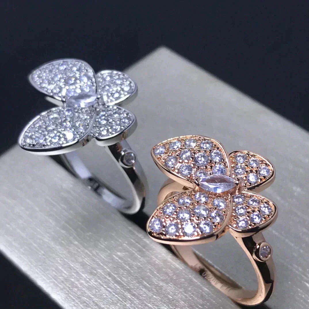 [：Polaidi Jewelry]BUTTERFLY PINK GOLD DIAMOND RING