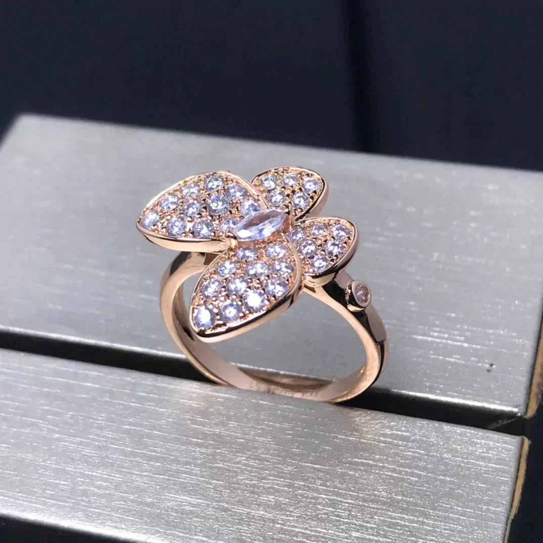 [：Polaidi Jewelry]BUTTERFLY PINK GOLD DIAMOND RING