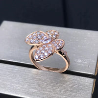 [Perlaura Jewelry ]BUTTERFLY PINK GOLD DIAMOND RING