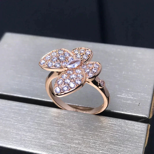 [：Polaidi Jewelry]BUTTERFLY PINK GOLD DIAMOND RING