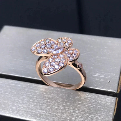 [Polaidi Jewelry]BUTTERFLY PINK GOLD DIAMOND RING