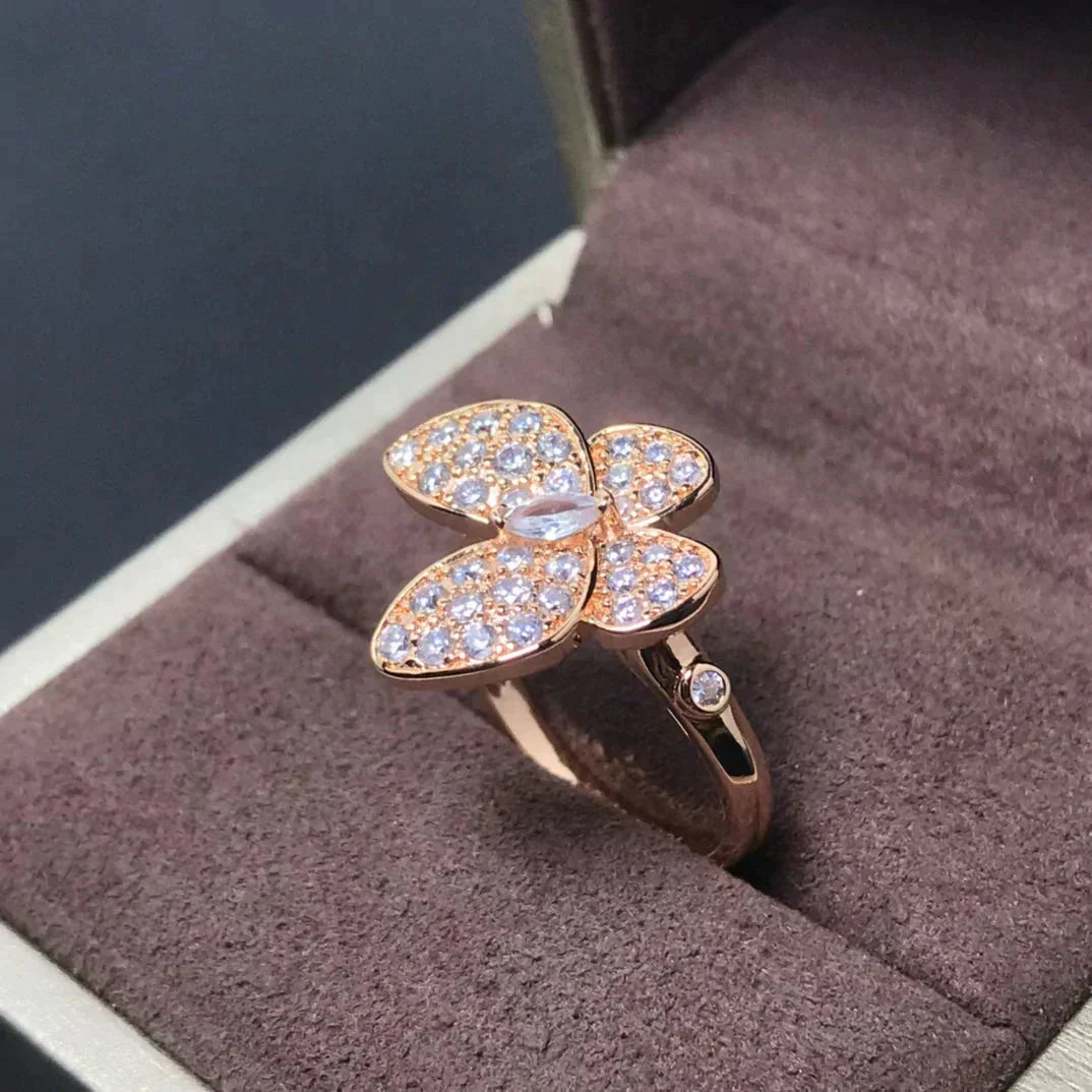 [：Polaidi Jewelry]BUTTERFLY PINK GOLD DIAMOND RING