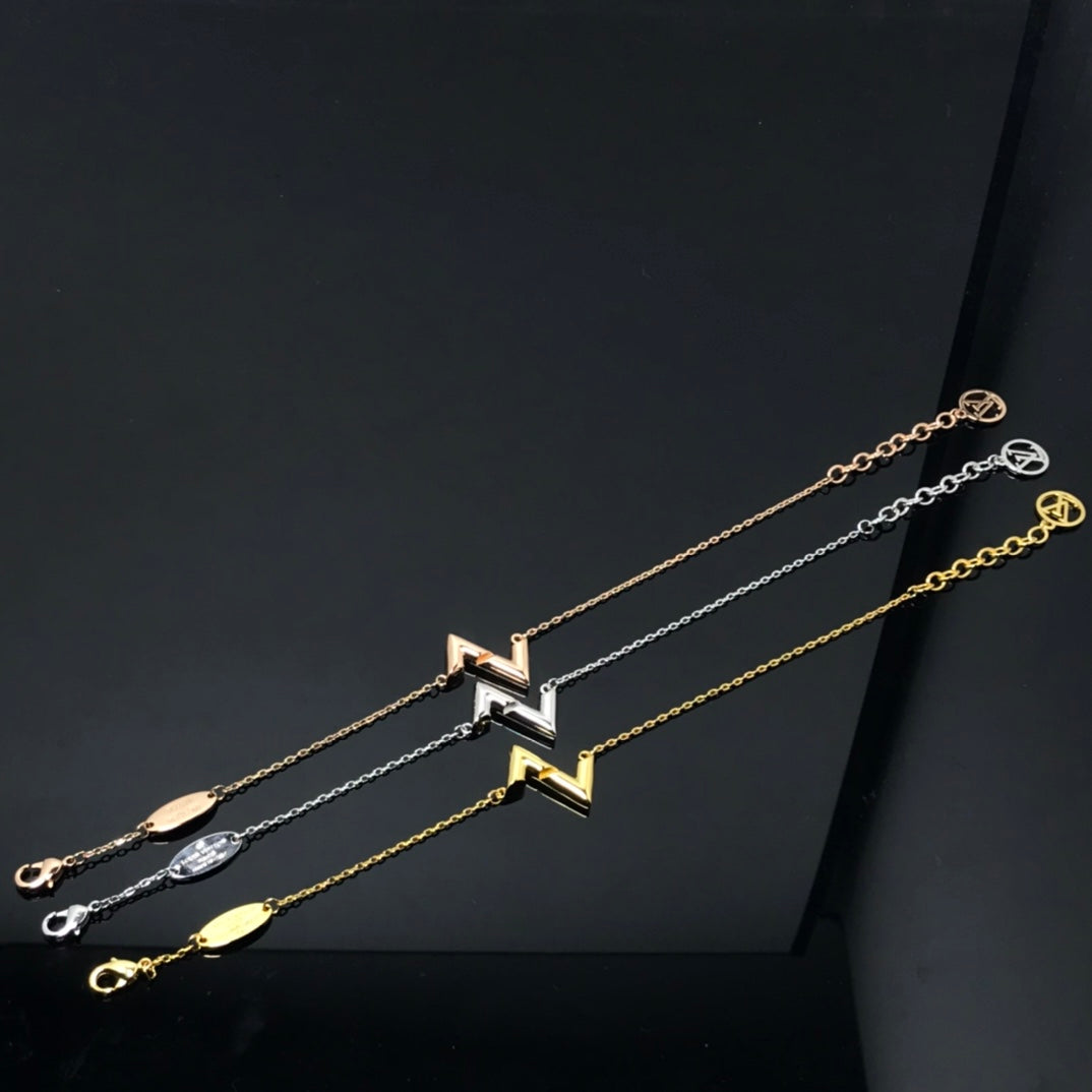 [：Polaidi Jewelry]VOLT LV LOGO BRACELET