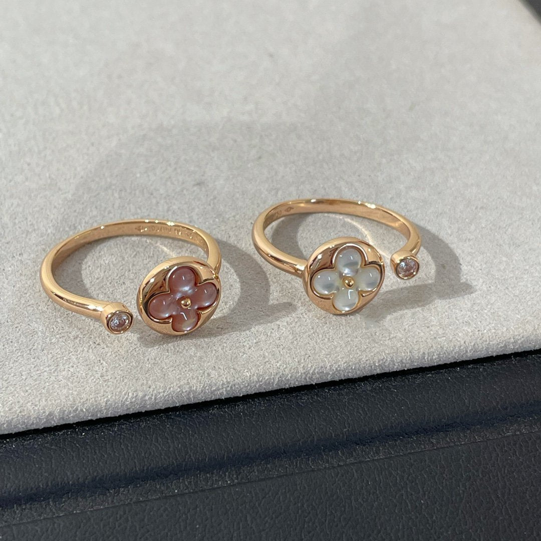 [Polaidi Jewelry]SUN 1 DIAMOND PINK MOP RING