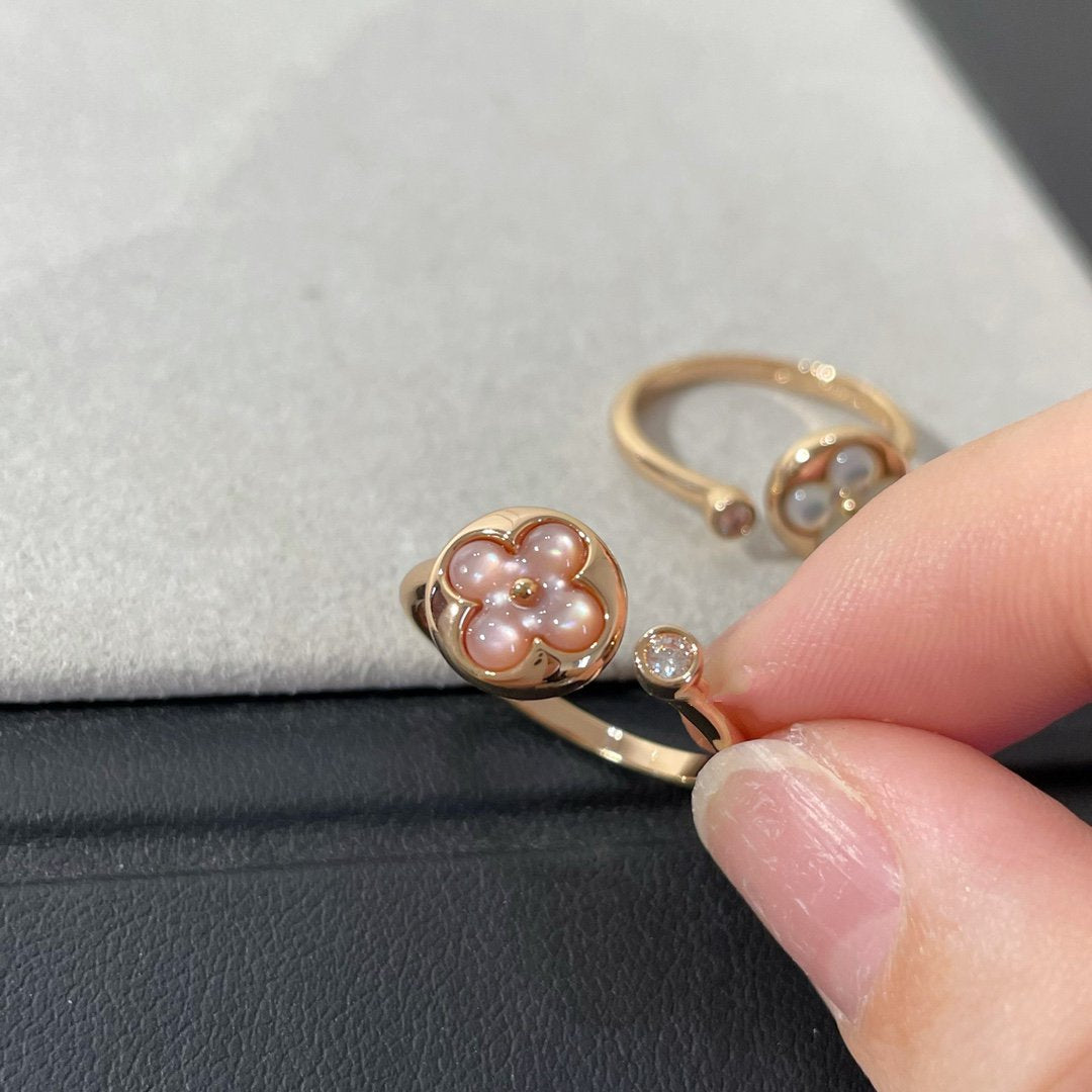 [Polaidi Jewelry]SUN 1 DIAMOND PINK MOP RING