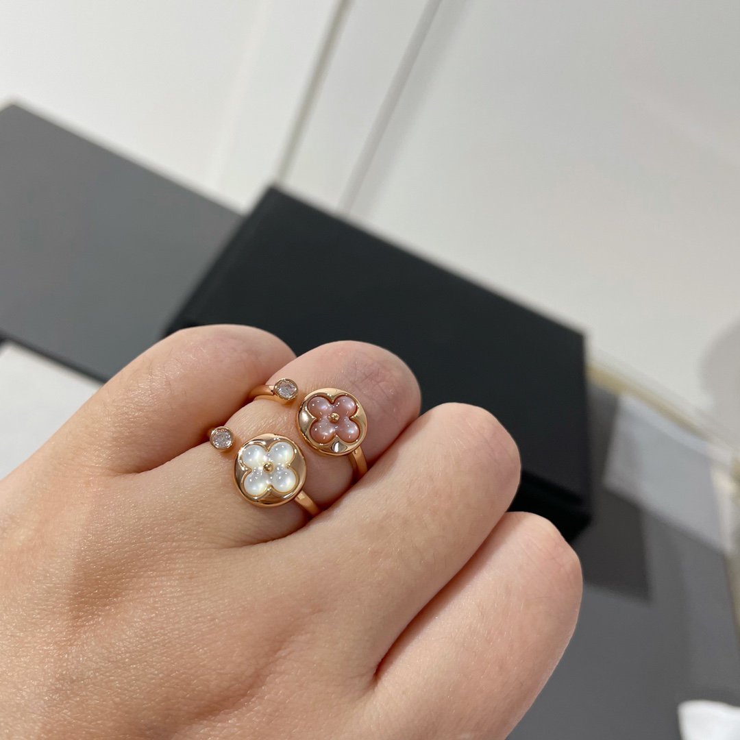 [：Polaidi Jewelry]SUN 1 DIAMOND PINK MOP RING