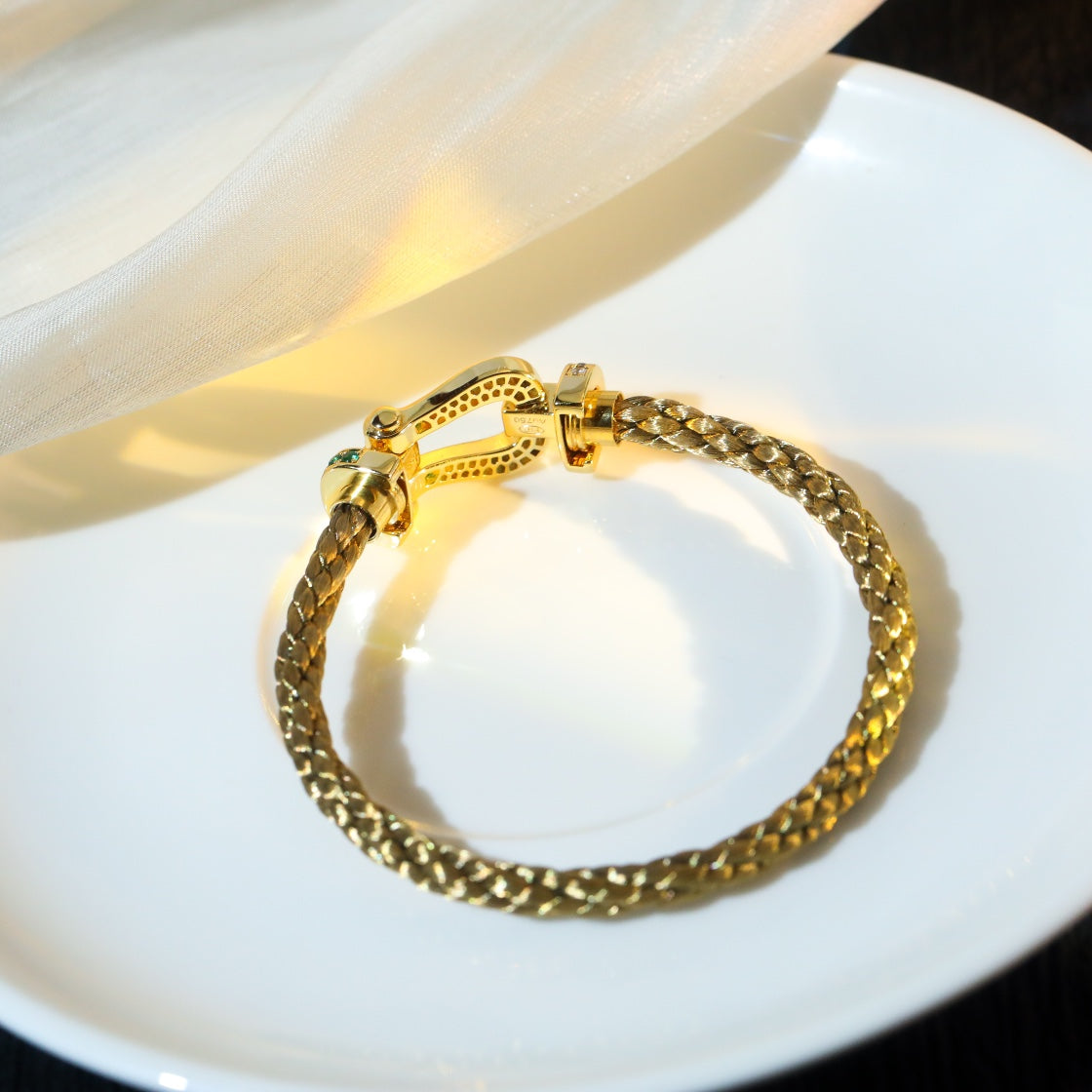 [：Polaidi Jewelry]FORCE 10 GOLD GREEN DIAMOND PAVED