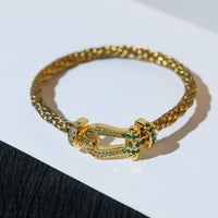 [Perlaura Jewelry ]FORCE 10 GOLD GREEN DIAMOND PAVED
