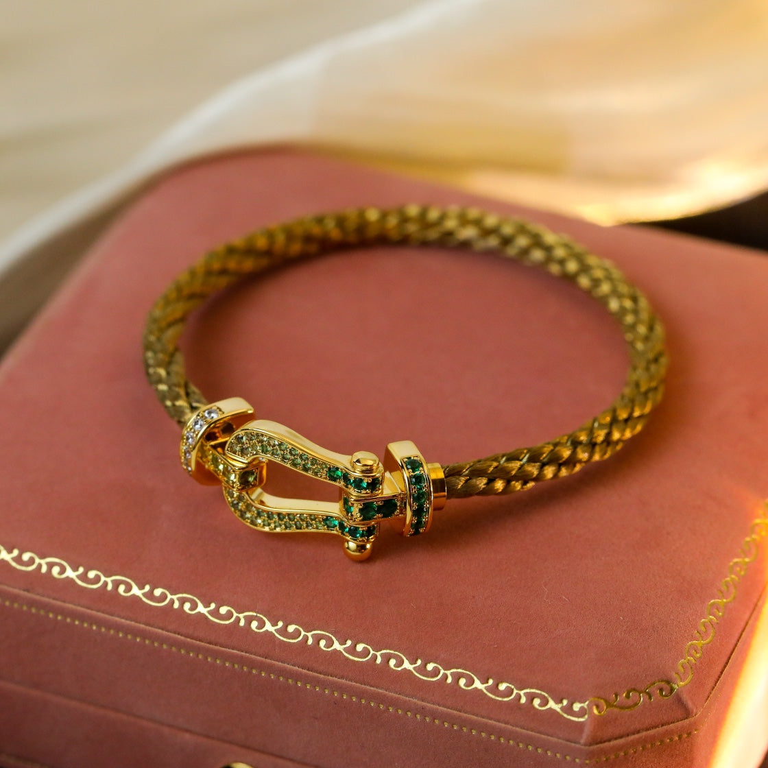 [：Polaidi Jewelry]FORCE 10 GOLD GREEN DIAMOND PAVED