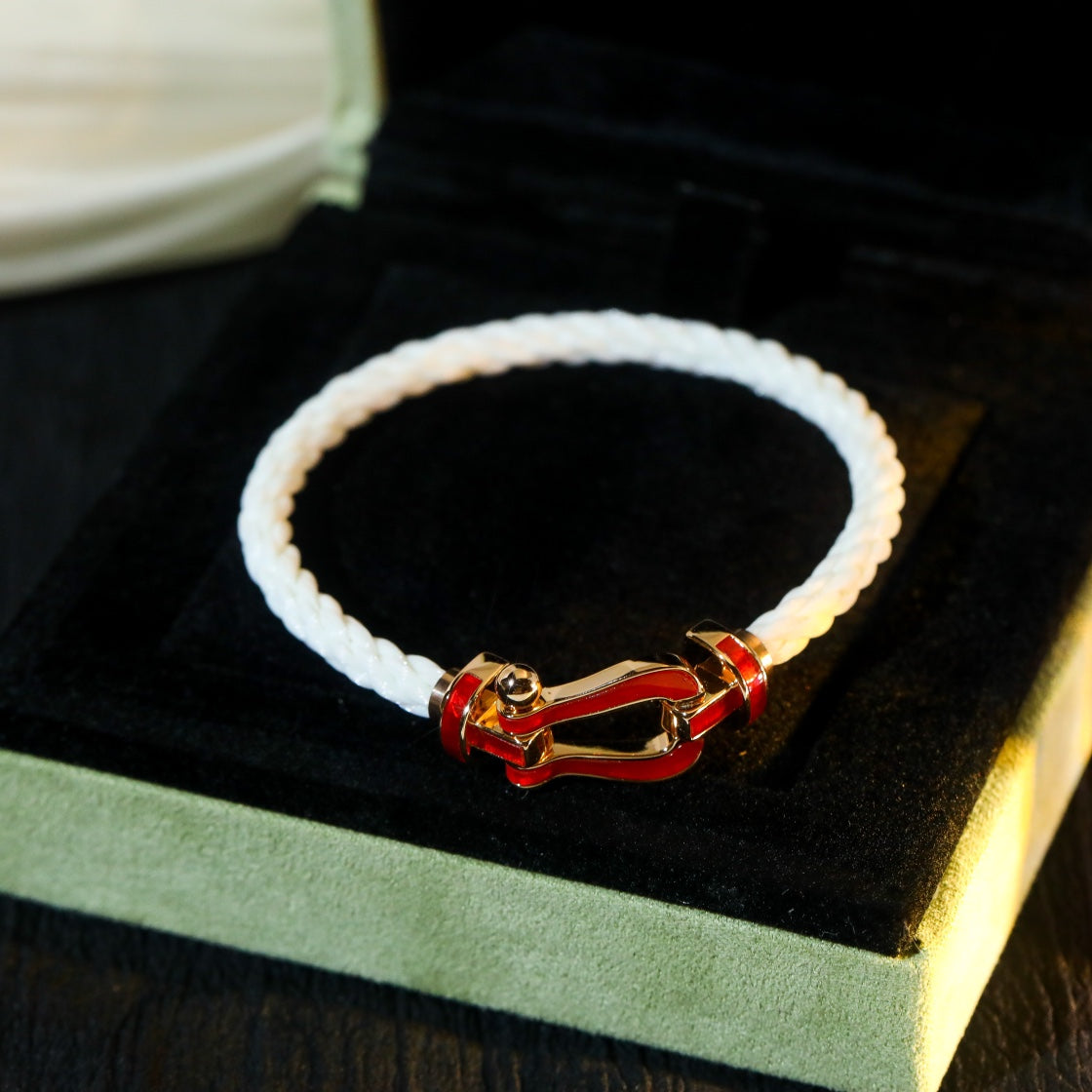 [Polaidi Jewelry]FORCE 10 WHITE TEXTILE DIAMOND PAVED