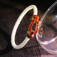 [Perlaura Jewelry ]FORCE 10 WHITE TEXTILE DIAMOND PAVED