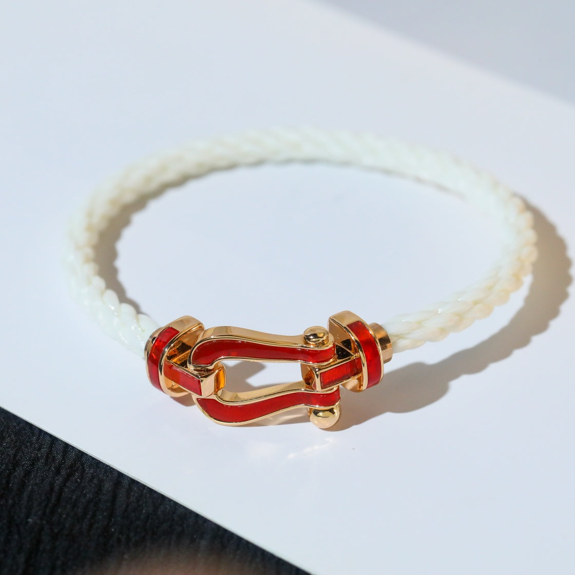 [Polaidi Jewelry]FORCE 10 WHITE TEXTILE DIAMOND PAVED