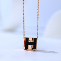 [Perlaura Jewelry ]H CAGE PINK GOLD NECKLACE