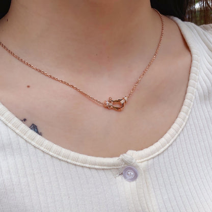 [Polaidi Jewelry]FORCE 10 PINK GOLD DIAMOND NECKLACE