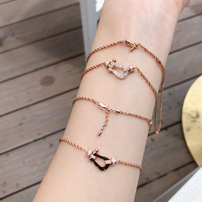 [Polaidi Jewelry]FORCE 10 PINK GOLD DIAMOND NECKLACE