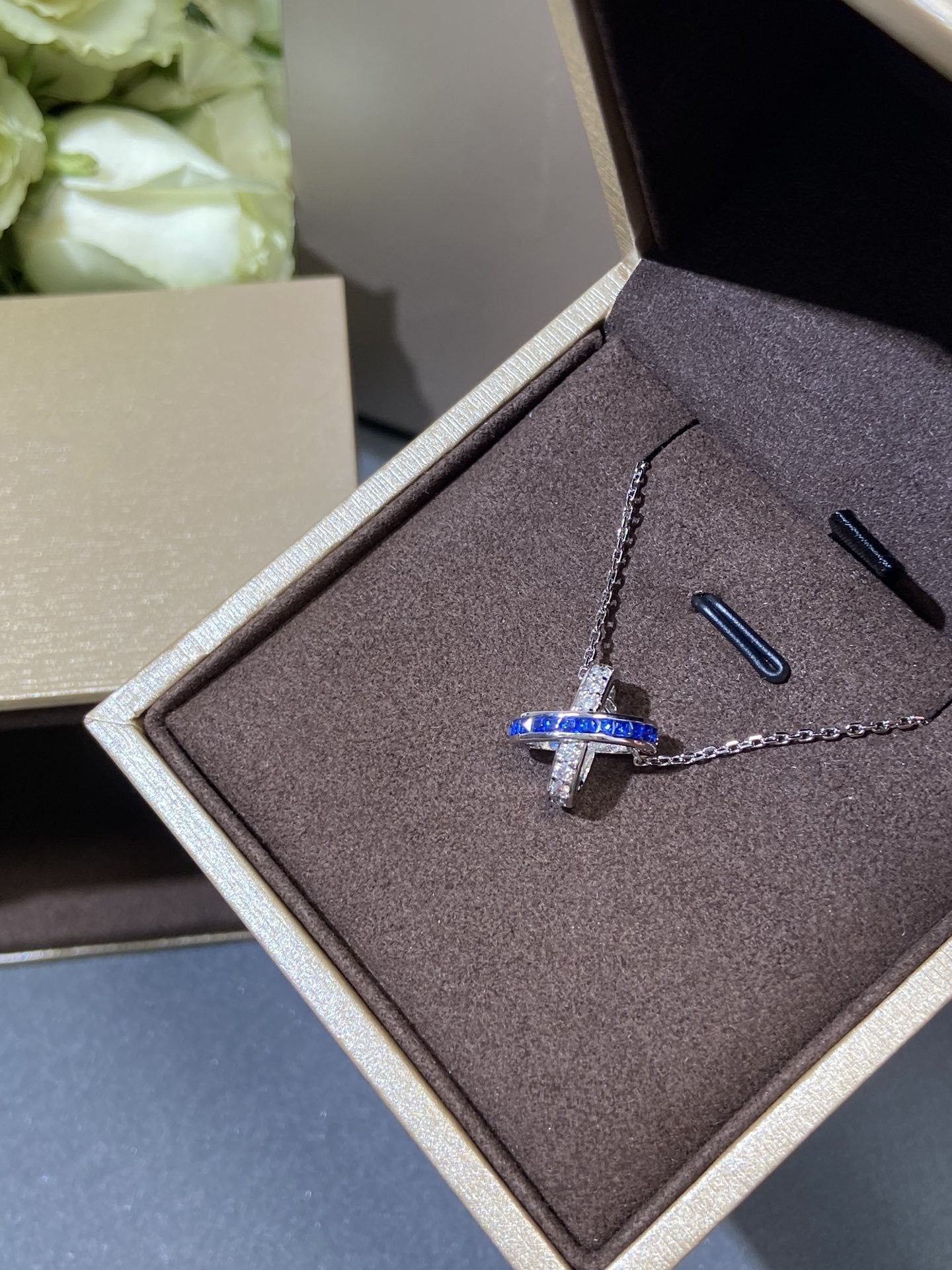 [Polaidi Jewelry]LIENS DIAMOND SILVER NECKLACE