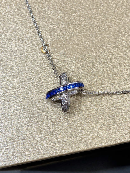 [Polaidi Jewelry]LIENS DIAMOND SILVER NECKLACE