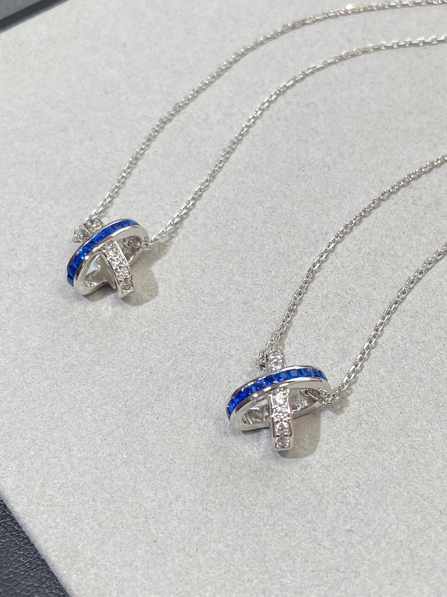 [Polaidi Jewelry]LIENS DIAMOND SILVER NECKLACE