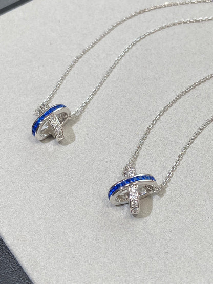 [Polaidi Jewelry]LIENS DIAMOND SILVER NECKLACE