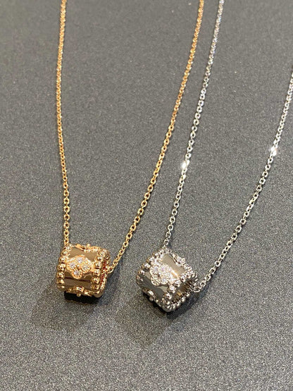 [Polaidi Jewelry]PERLEE PEDANT SIVLER DIAMOND NECKLACE