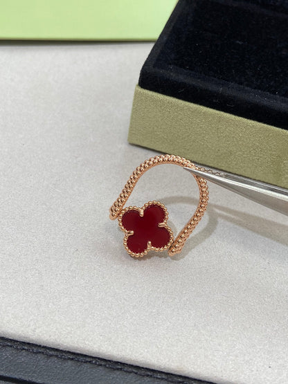 [：Polaidi Jewelry]CLOVER RIVERSIBLE ROSE GOLD RING