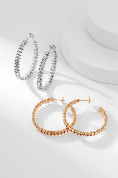 [：Polaidi Jewelry]CLASH HOOP EARRINGS