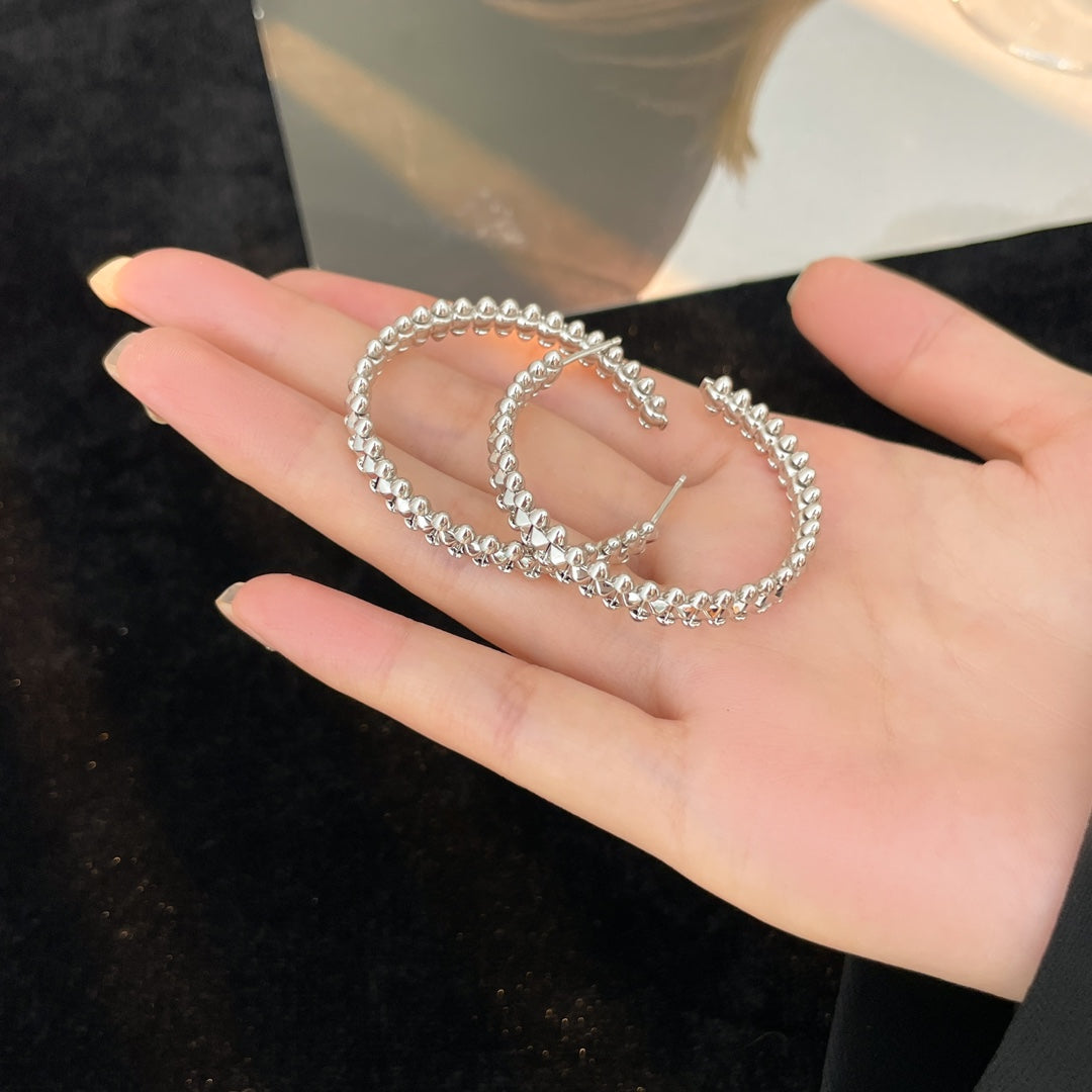 [Polaidi Jewelry]CLASH HOOP EARRINGS