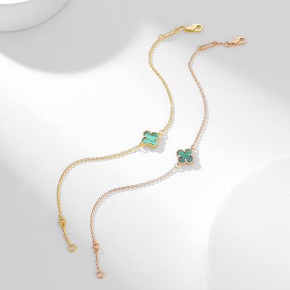 [：Polaidi Jewelry]CLOVER BRACELET MALACHITE 1 MOTIF