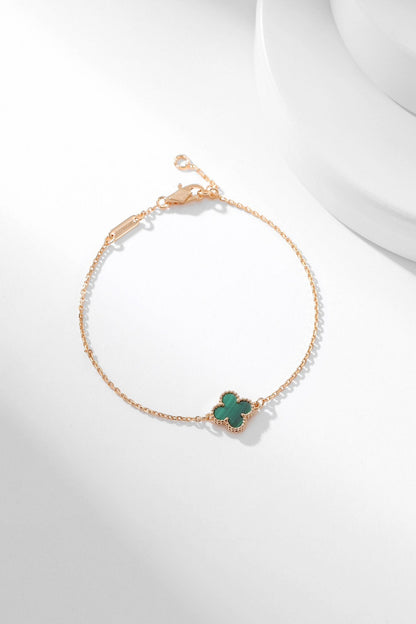 [：Polaidi Jewelry]CLOVER BRACELET MALACHITE 1 MOTIF