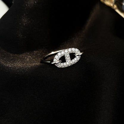 [：Polaidi Jewelry]RONDE SMALL SILVER DIAMOND RING