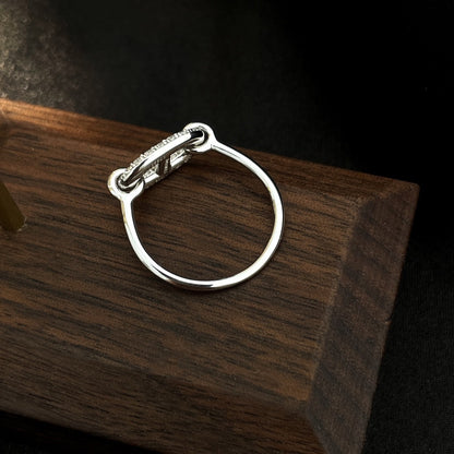 [：Polaidi Jewelry]RONDE SMALL SILVER DIAMOND RING