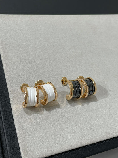 [：Polaidi]ZERO 1 PINK GOLD CERAMIC EARRINGS