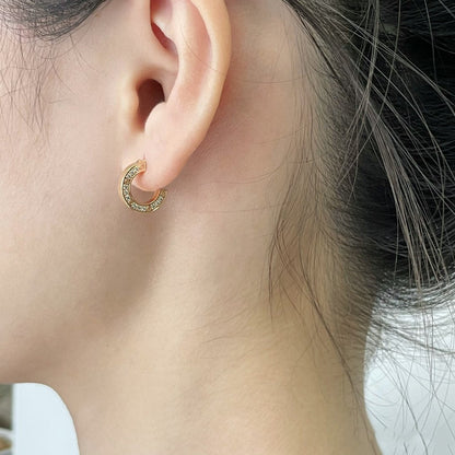 [Polaidi Jewelry]LOVE DIAMOND EARRINGS