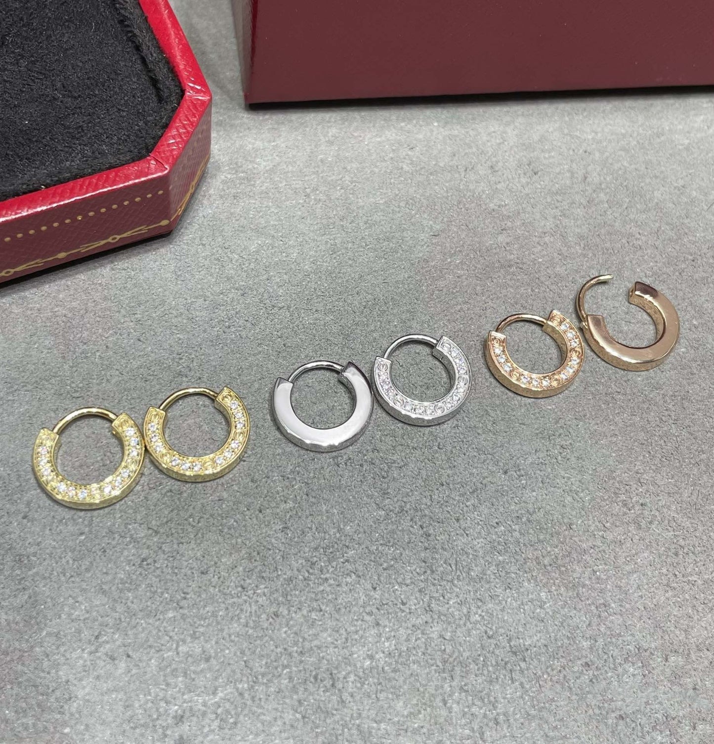 [Polaidi Jewelry]LOVE DIAMOND EARRINGS