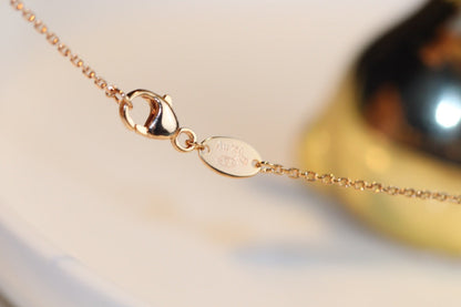 [：Polaidi Jewelry]JEUX MALACHITE 1 DIAMOND PINK GOLD NECKLACE